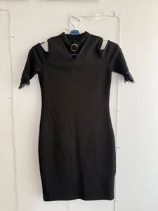 Black Cut Out Mini Dress