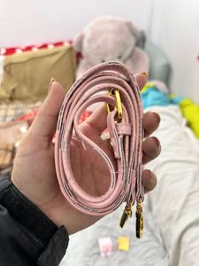 Korean Pink Top Handle Bag with Strap