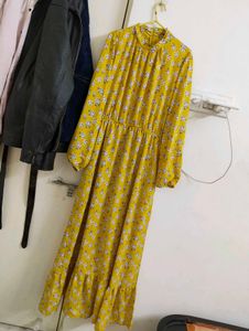 Yellow Dubai  Gown