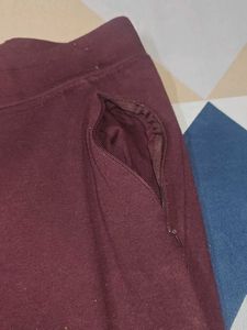 Burgundy Yoga Pants
