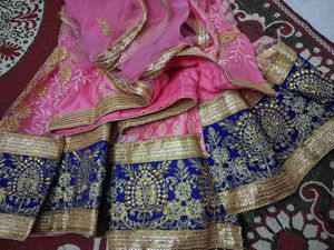 Pink Embroidered Lehenga Choli