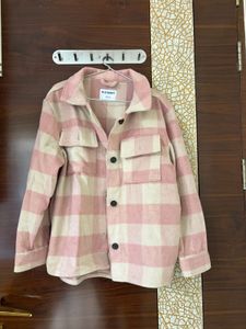 Cute Pink Plaid Shacket