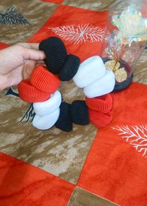 Red Black White Rubber