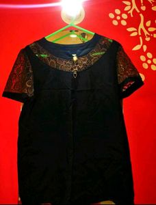 Elegant Black Lace Top