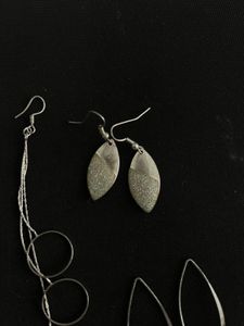 Earrings - Silver Tone Set of 3
