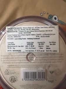 Sealed MUA Loose Setting Powder