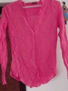 Coral Long Sleeve Blouse