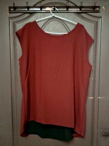 Maroon Sleeveless Top