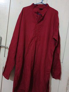 Maroon Kurta With 2 Side Pockets
