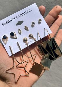 Korean Earrings Combo Card