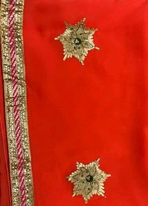 Elegant Orange Saree