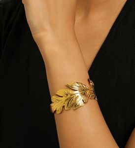 Gold Leaf Cuff Bracelet