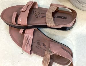 Pink Bow Strap Sandals