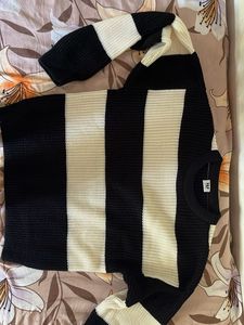 Black & white Striped Sweater