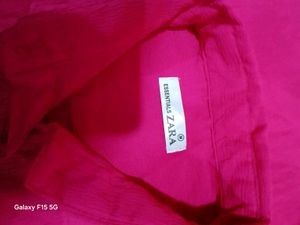 Magenta Button-Down Shirt