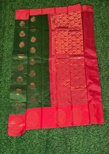 Kakinara Silk Saree - Garden Green
