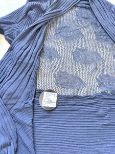 Blue Knit Cardigan