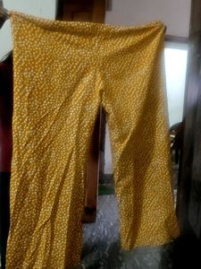 Stylish Yellow Printed Palazzo Pants