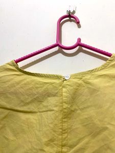 Yellow Tie-Back Blouse 38-44