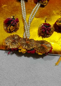 Floral Jewelry Set For Haldi