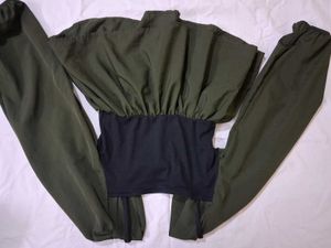 Olive Green Two-Piece Set