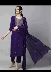 🌺2 Embroidered Kurta Set🌺💜❤️