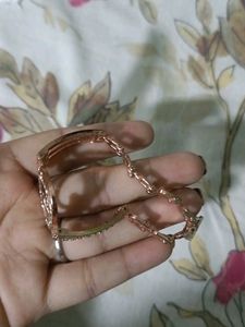 Rose Gold Heart Design Braslet