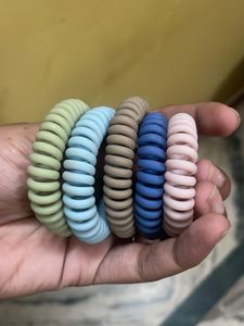 unused!! Colorful Hair Coils (5 Pieces)