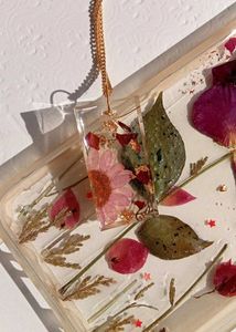 Floral Resin Necklace