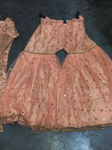 Embroidered Net Overlay Tunic