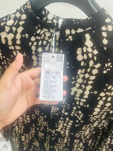 Chic Black &amp; White Print Dress