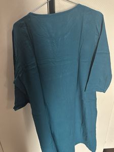 Teal Embroidered Kurti