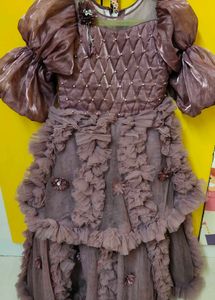 Dusty Rose Ruffle Dress