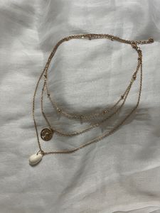 Combo Layered Jewellery | Golden Necklace | Shell