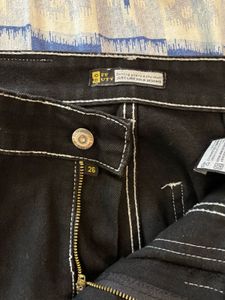 black straight leg cargos from off duty