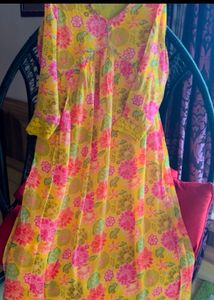 Floral Print Kurta