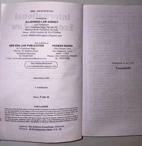 International Economic Law Dr. S.R. Myneni