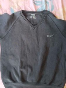 HRX Gray V-Neck Sweater