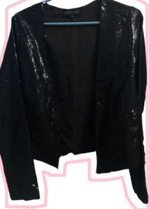 EMBRACE Women&#39;s Shiny Sparkle Sequins Jacket