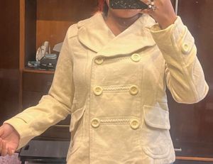 Stylish Cream Jacket/ Coat