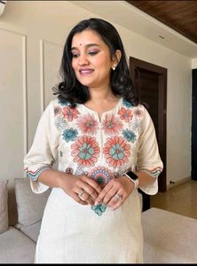 New Kurta Pant Sets with Embroidery Work