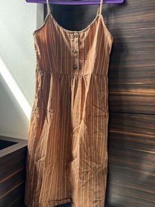 Mango Striped Pocket Dress