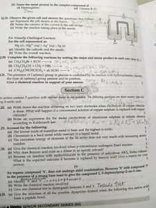 Shivdas CBSE CLASS 12 CHEMISTRY Past Year Papers
