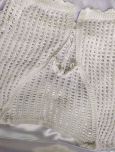 White Crochet Shrug