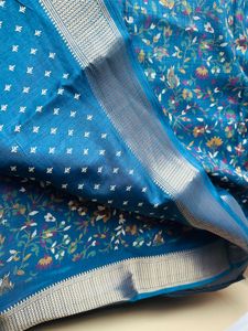 New Saree With Blouse Attached