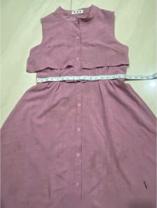 💜 Elegant Yet Edgy – Belted Button-Down Dress💜