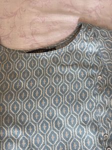 Straight Kurta- Sea Green