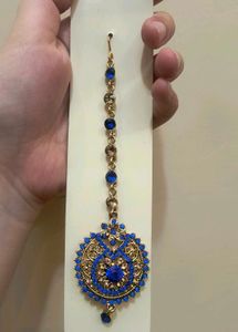 Blue Stone Tikka Headpiece