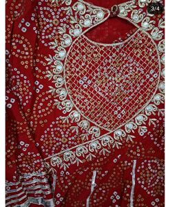 Jaipuri Red Anarkali Kurta