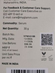 Myglamm 10% Niacinamide Clarifying Serum